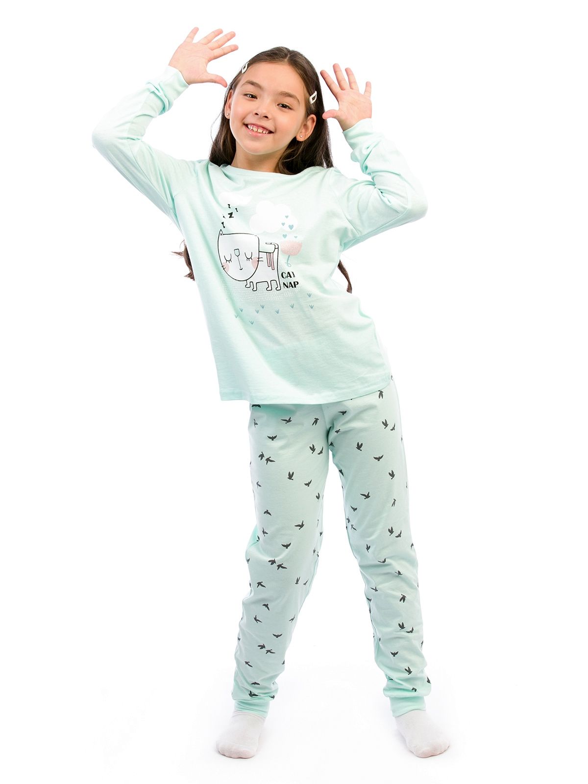 Пижама детская RoxyFoxy GP 145-023, светло-зеленый, 128
