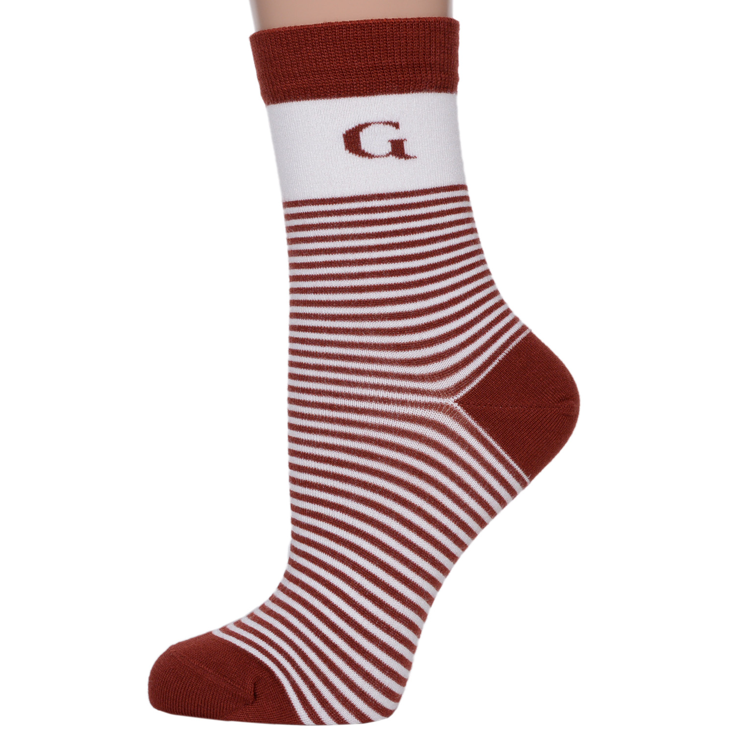 фото Носки женские grinston socks 21d1 бордовые 25