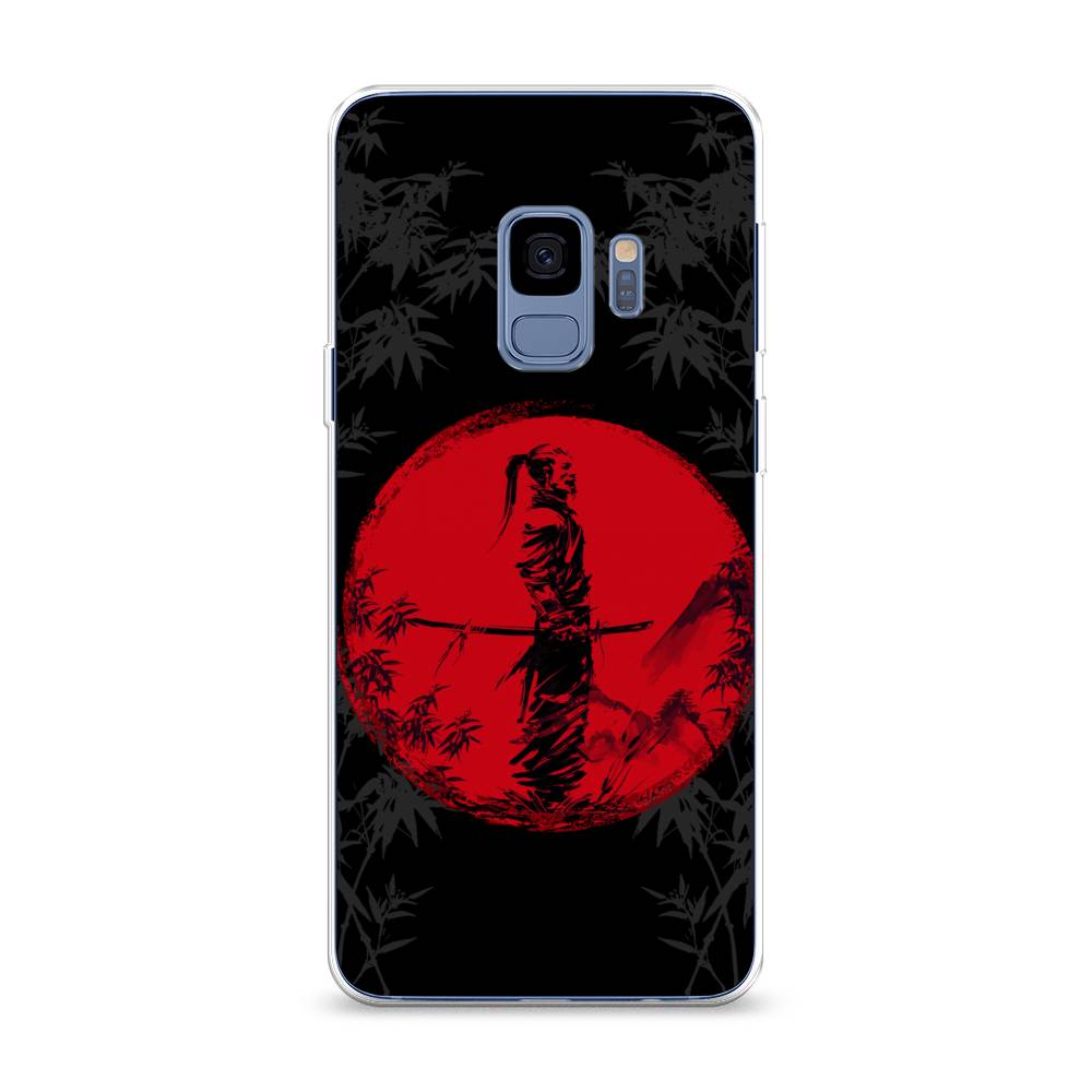 

Чехол на Samsung Galaxy S9 "Самурай на красном фоне", Черный;красный;серый, 25750-4