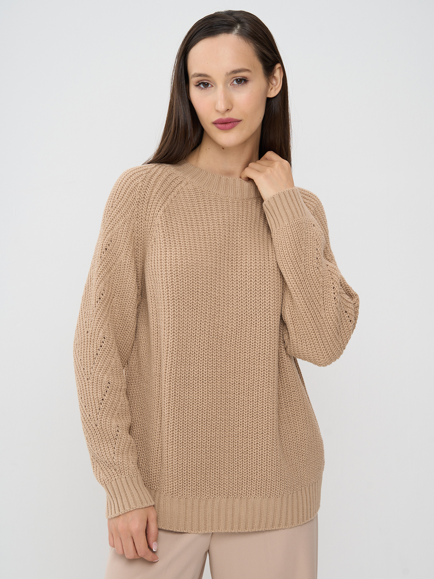 

Джемпер женский NEWVAY 9242-94097 бежевый 54-56 RU, 9242-94097