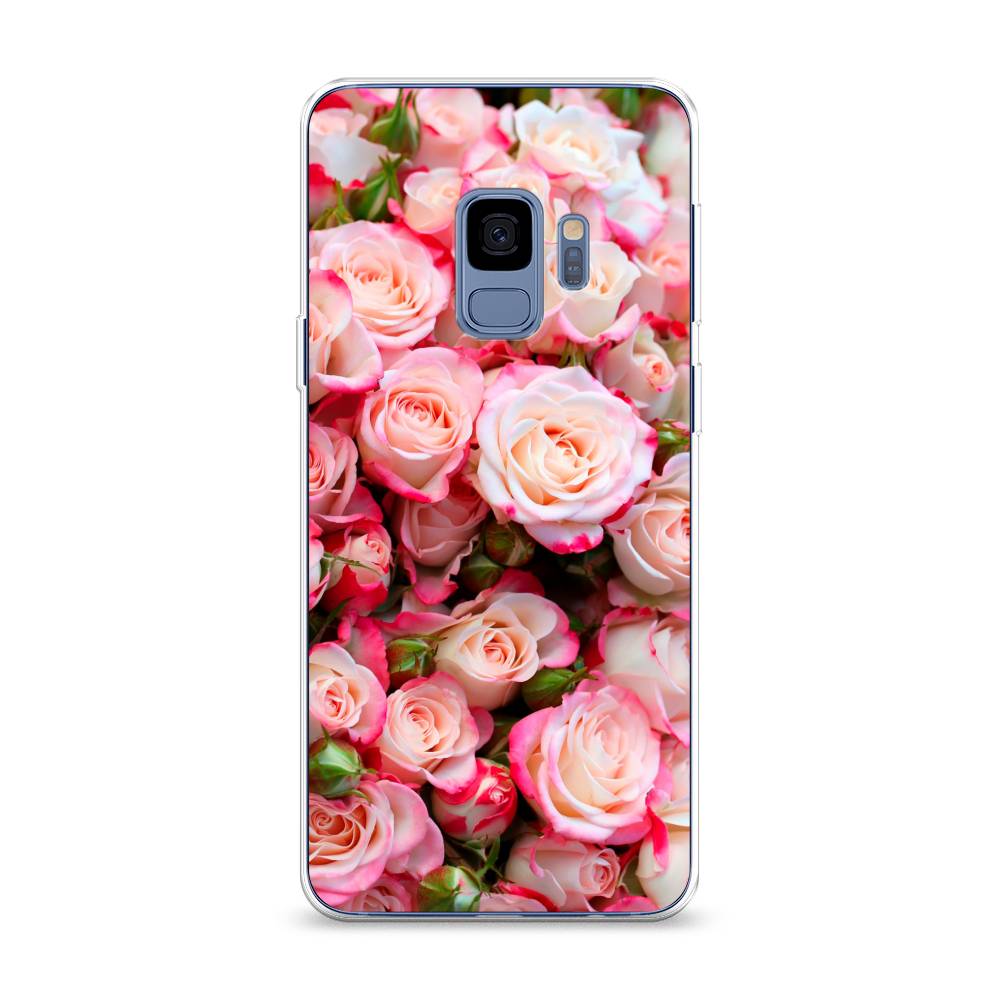 

Чехол на Samsung Galaxy S9 "Много роз", Розовый, 25750-2