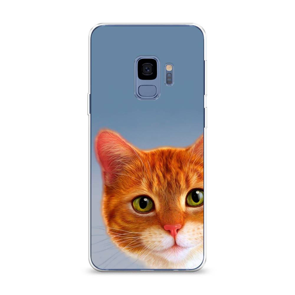 

Чехол на Samsung Galaxy S9 "Любопытный котик", Коричневый, 25750-1