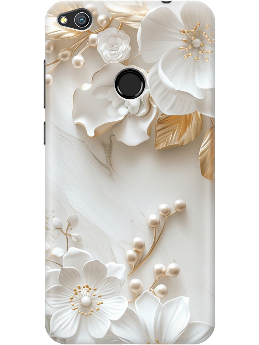 

Силиконовый чехол на Honor 8 Lite / Huawei P8 Lite (2017) с принтом "Бело-золотые цветы", Золотистый;белый;прозрачный, 714714523