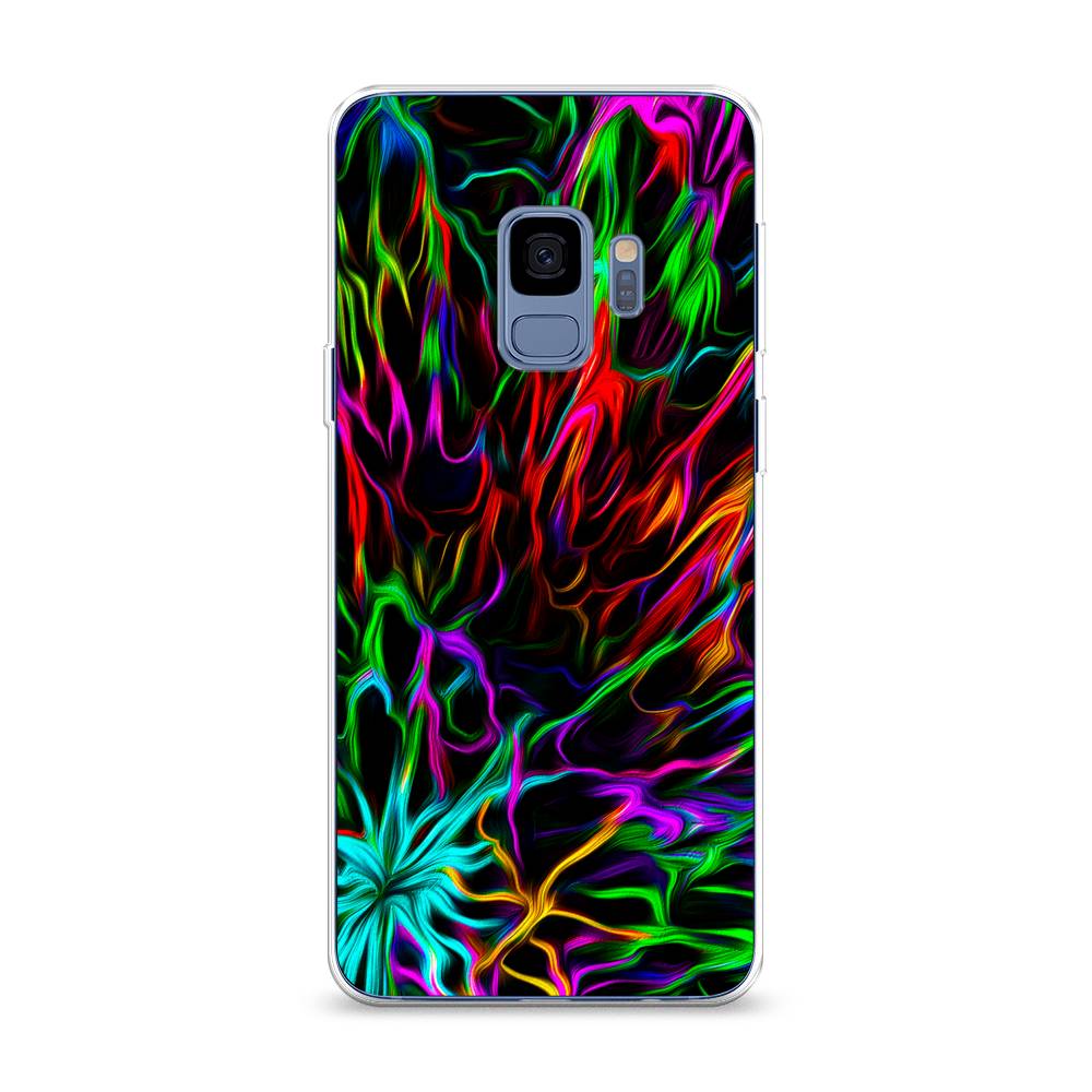 

Чехол на Samsung Galaxy S9 "Разноцветные разводы", Голубой;зеленый;оранжевый, 25750-3