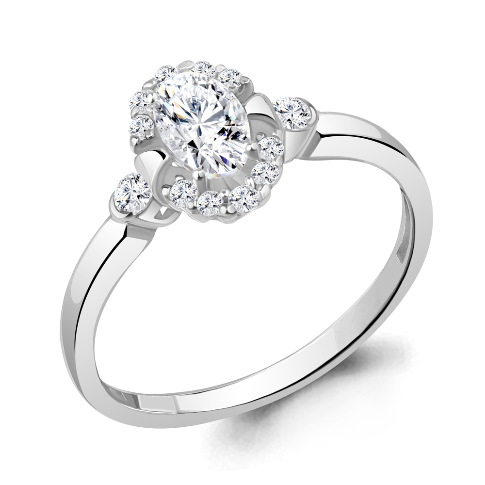 

Кольцо из серебра с фианитом Aquamarine Aquamarine 67375А_925_р р. 17,5, 67375А_925_р
