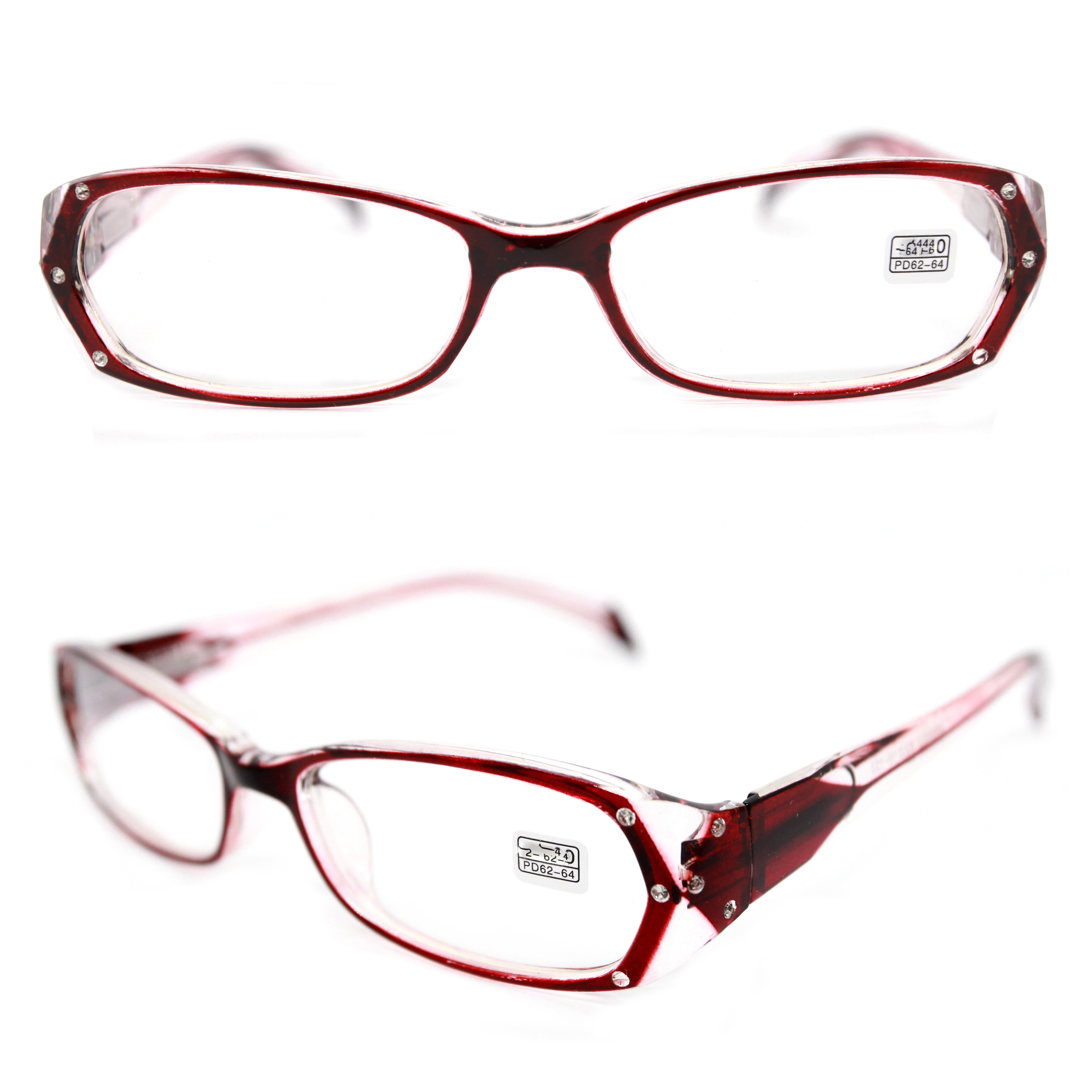 Корригирующие очки ВОСТОК 8852 +2,75, для чтения, бордовый, РЦ 62-64