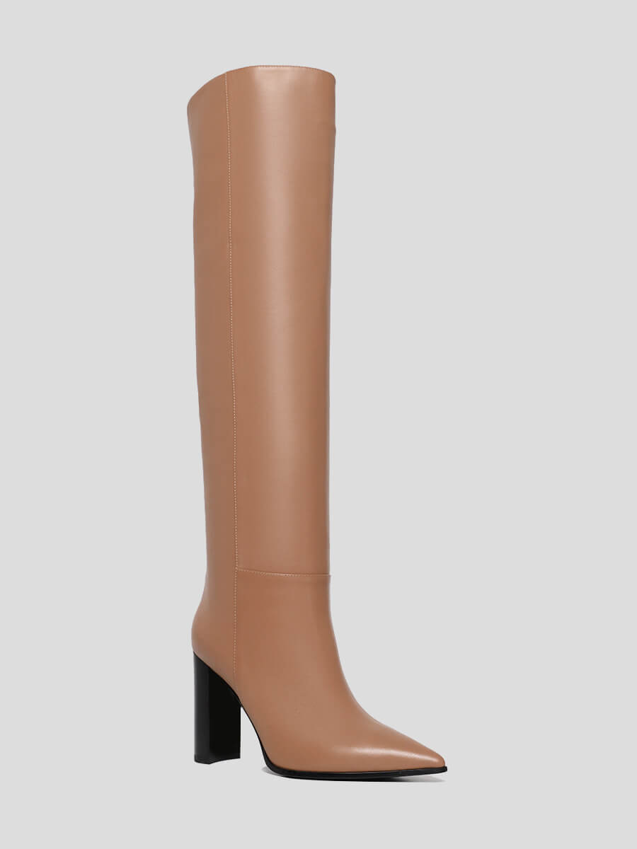 

Ботфорты женские Vitacci 1852385 бежевые 35 RU, Бежевый, 1852385