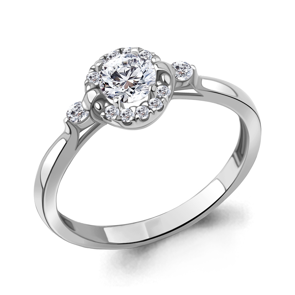 

Кольцо из серебра с фианитом Aquamarine Aquamarine 67374А_925_р р. 18, 67374А_925_р