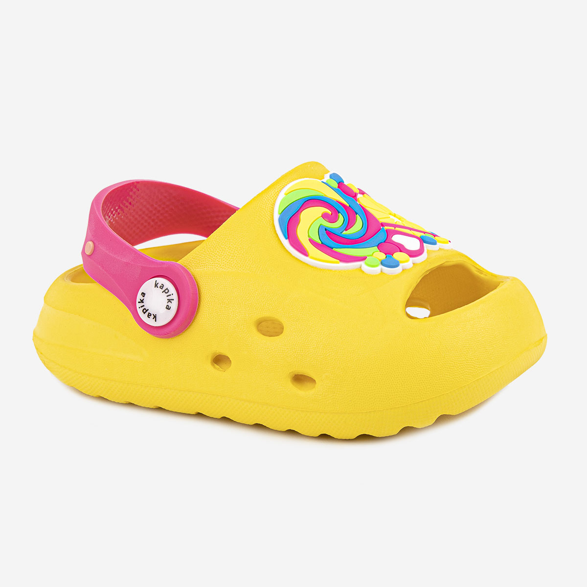 Сабо детские Kapika 82227-1, цвет желтый, размер 29 EU
