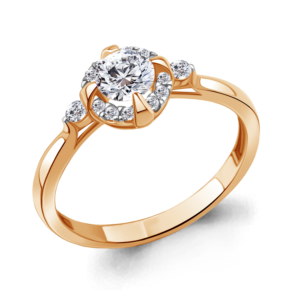 

Кольцо из серебра с фианитом Aquamarine Aquamarine 67373А_925_з р, 67373А_925_з