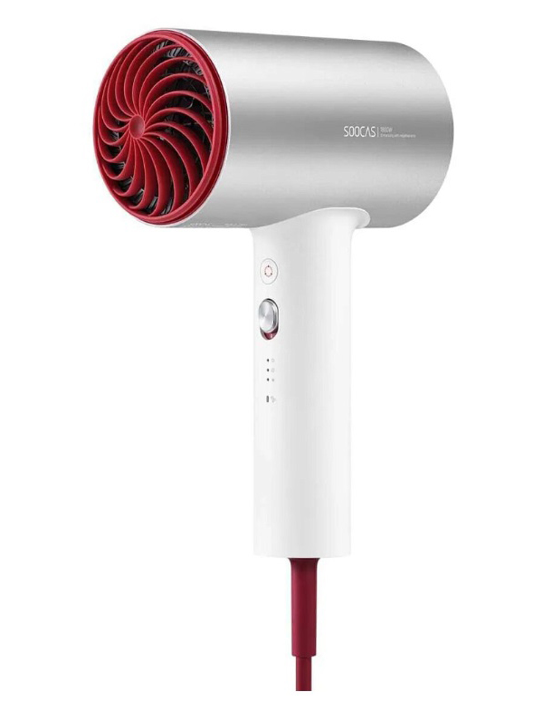 

Фен Soocas H5 1800 Вт серебристый; белый, H5
