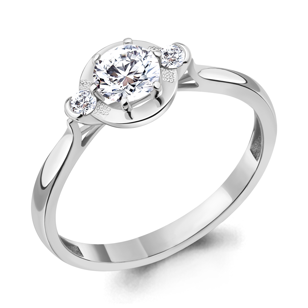 

Кольцо из серебра с фианитом Aquamarine Aquamarine 67372А_925_р р. 18, 67372А_925_р