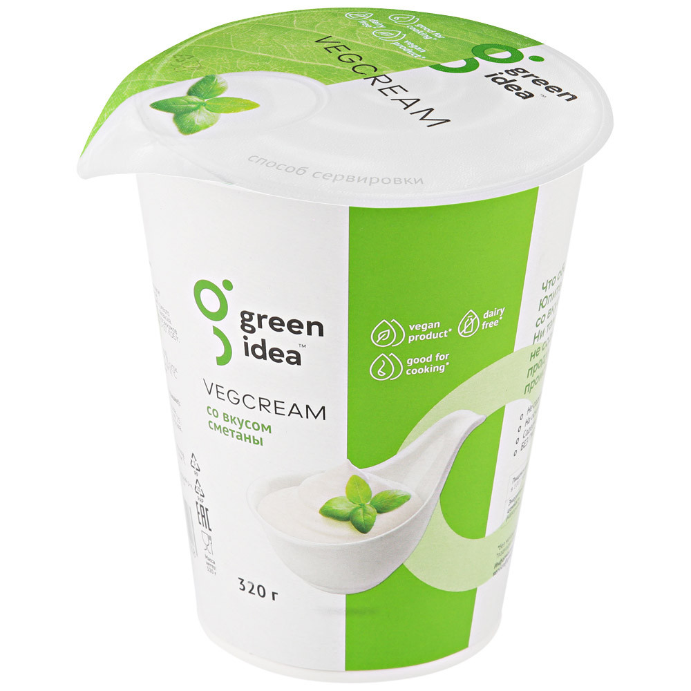 фото Крем green idea vegcream со вкусом сметаны 320 г
