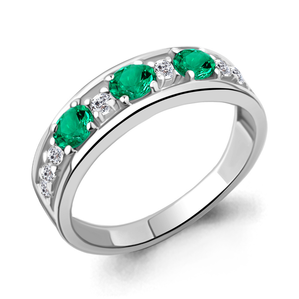 

Кольцо из серебра с фианитом Aquamarine Aquamarine 67370АГ_925_р р. 18, 67370АГ_925_р