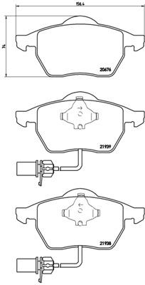 

Тормозные колодки brembo передние дисковые P85037