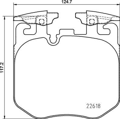 

Колодки Тормозные Дисковые Передн Bmw 5 (G30, F90) 16-, Bmw 6 Gran Turismo (G32) 17-, Bmw