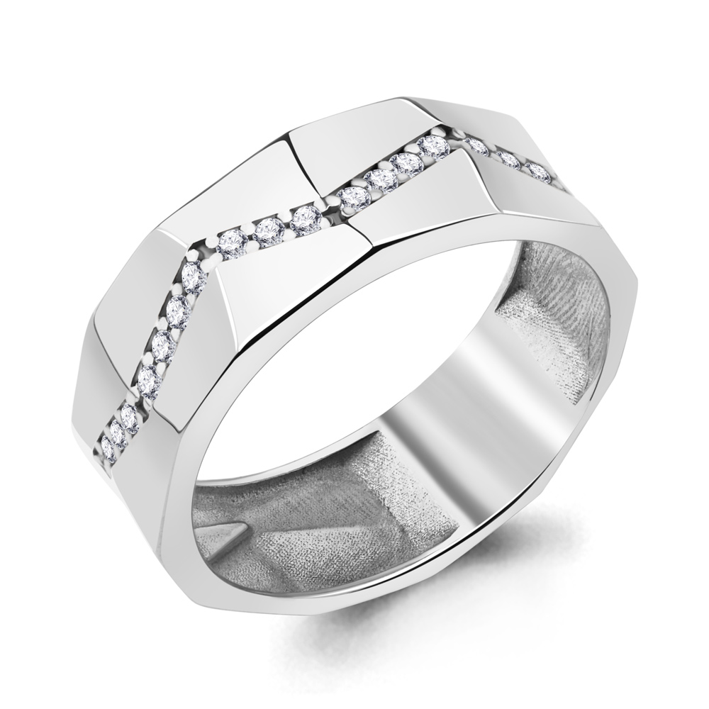 

Кольцо из серебра с фианитом Aquamarine Aquamarine 67368А_925_р р, 67368А_925_р