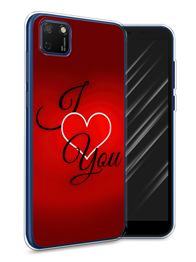 

Чехол Awog на Honor 9S "I love you 3", Красный;черный, 6102650-6