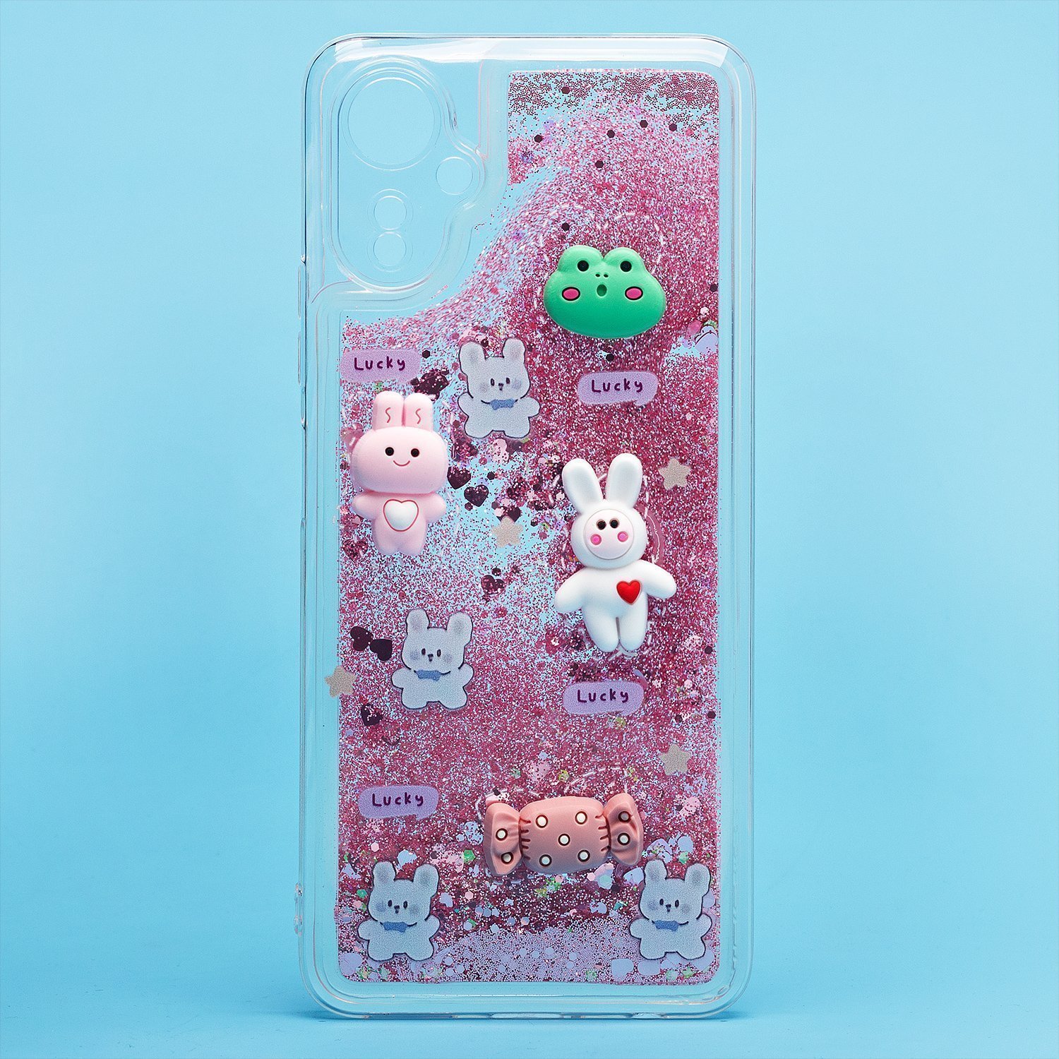 

Чехол Tecno Camon 19 Neo (CH6i) силиконовый 3D игрушки <розовый>