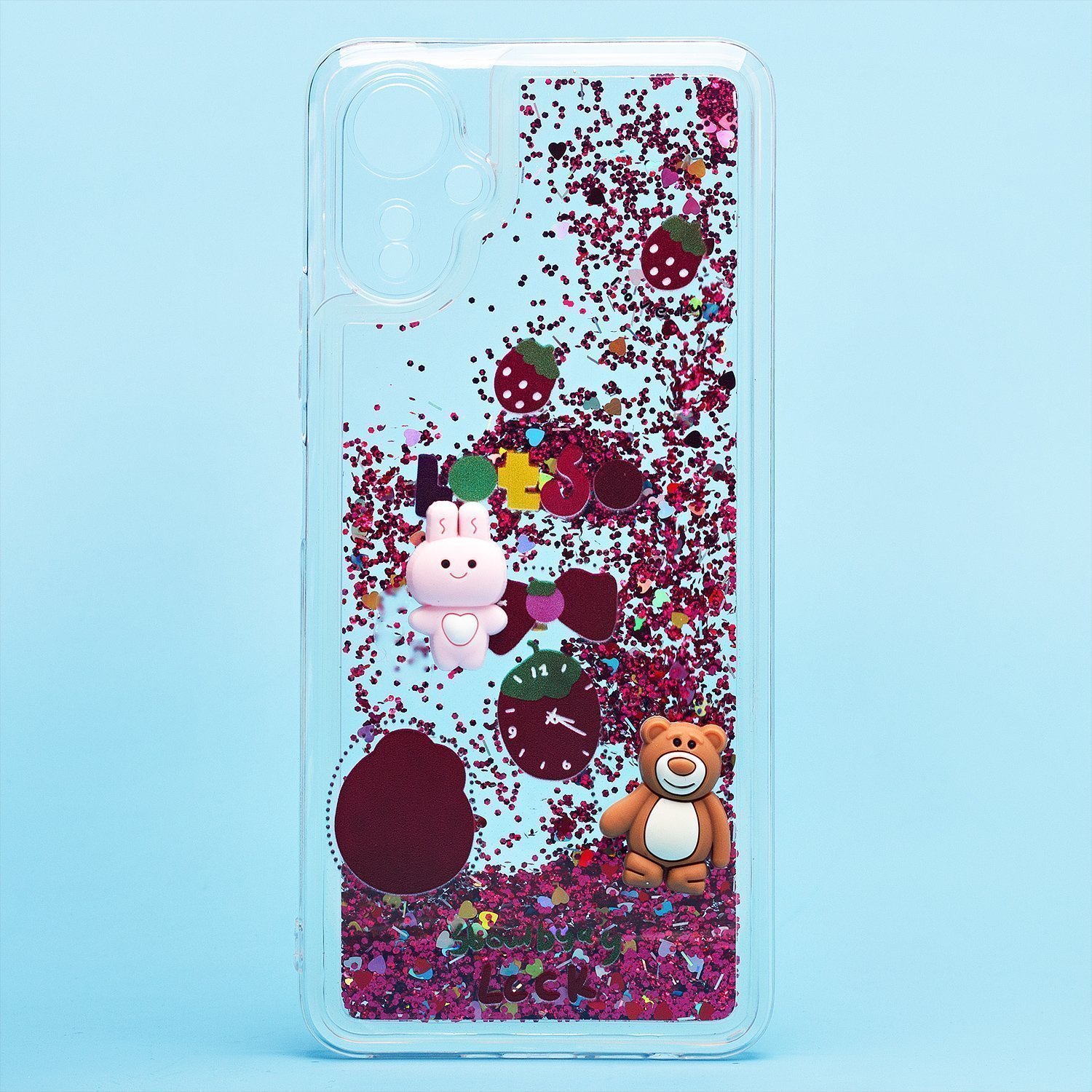 

Чехол Tecno Camon 19 Neo (CH6i) силиконовый 3D игрушки <бордовый>