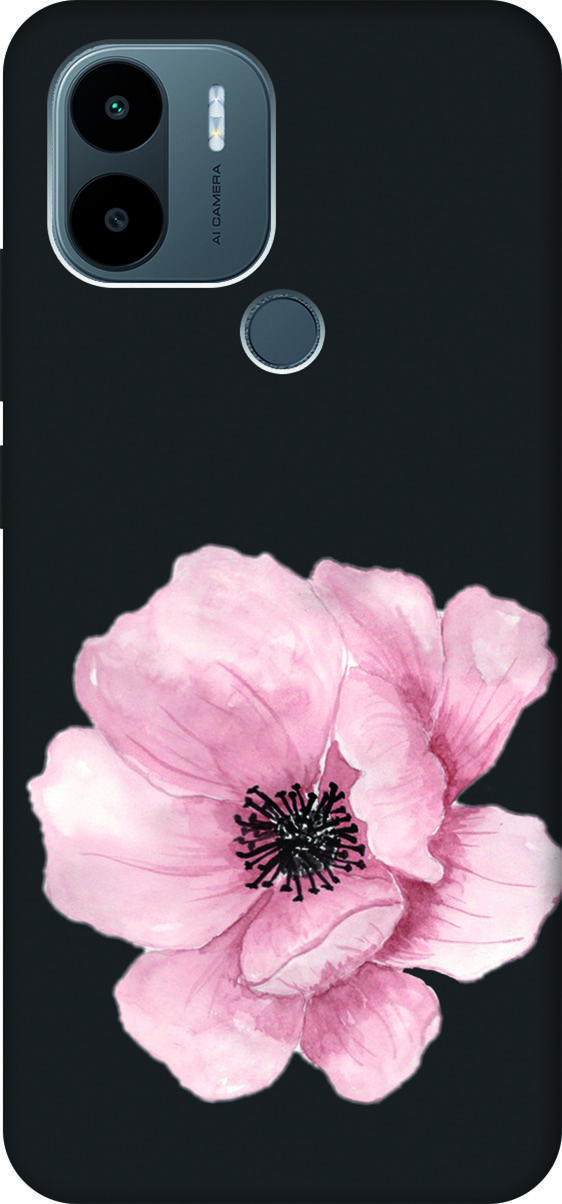 

Чехол на Xiaomi Redmi A1+ с 3D принтом "Pink Flower" черный, Черный;белый, 158140
