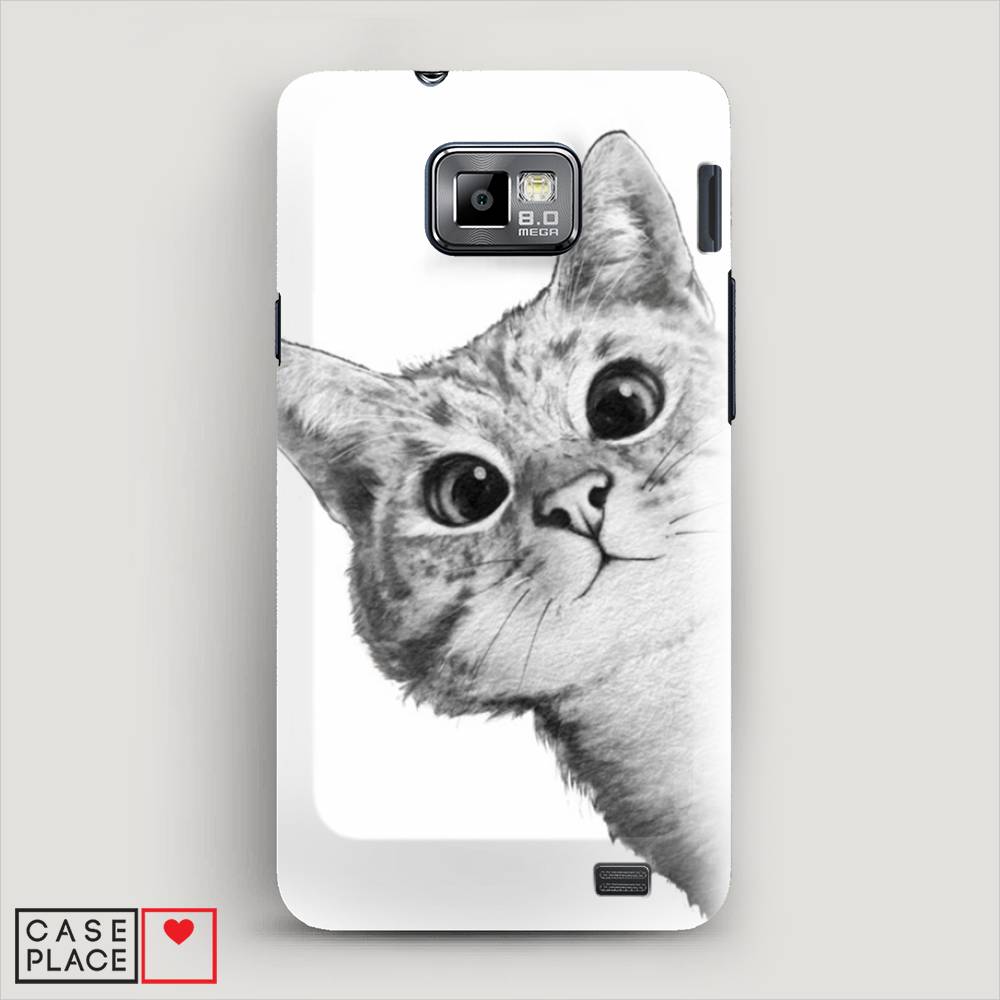 

Чехол Awog "Кот рисунок черно-белый" для Samsung Galaxy S2