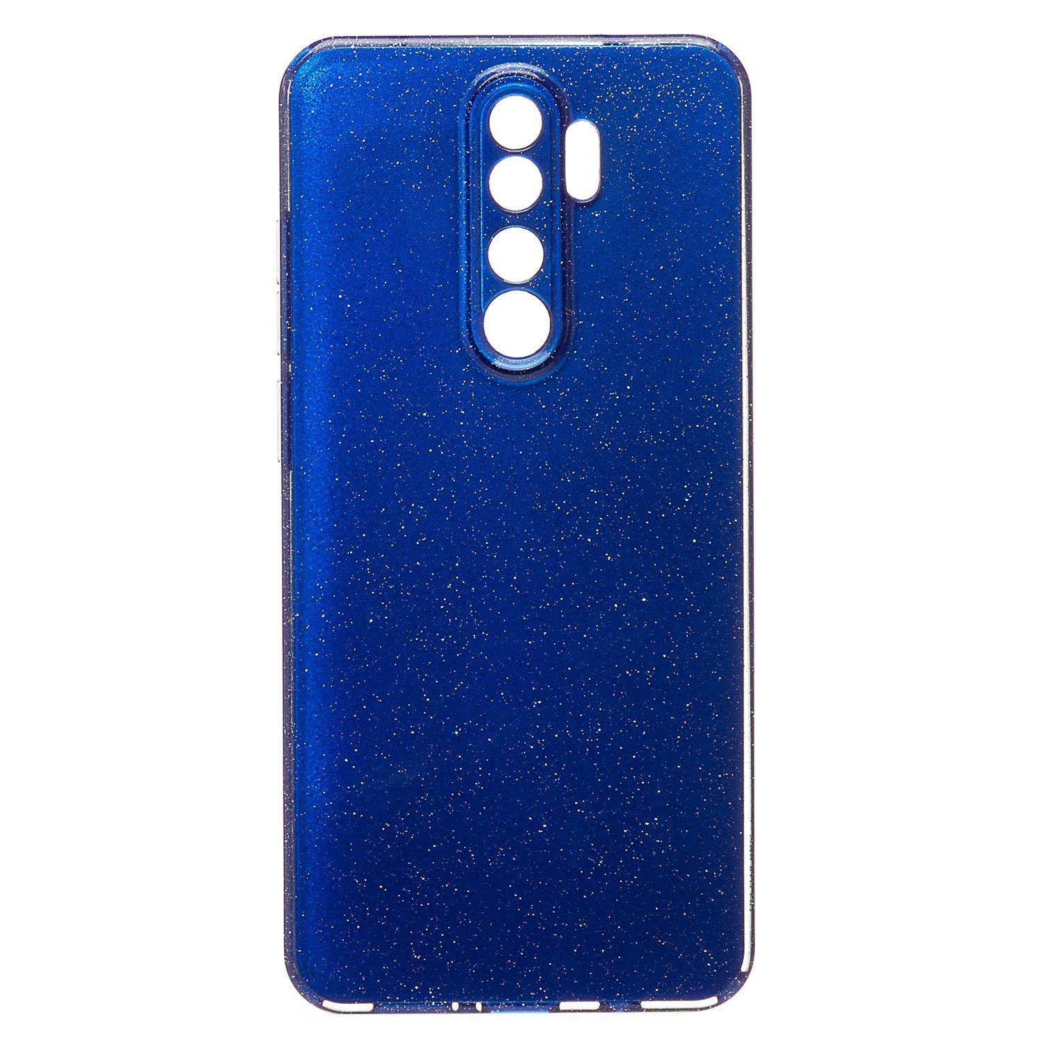 

Чехол Xiaomi Redmi Note 8 Pro силиконовый с блестками <голубой>