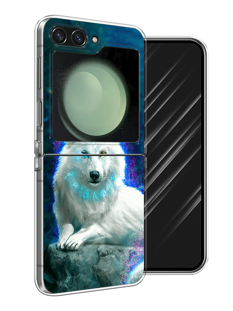

Чехол Awog на Samsung Galaxy Z Flip 6 "Белоснежный волк", Белый;зеленый;фиолетовый, 2109750-1