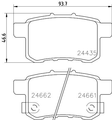 

Тормозные колодки Nisshinbo NP8009