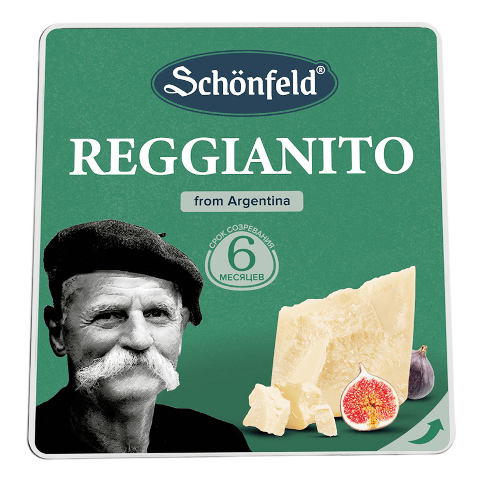 

Сыр твердый Schonfeld Reggianito 50% 175 г