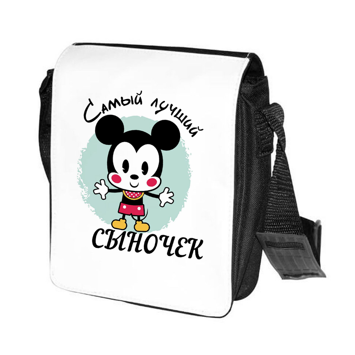 

Сумка унисекс CoolPodarok CN0114592 черно-белый, Черный;белый, CN0114592