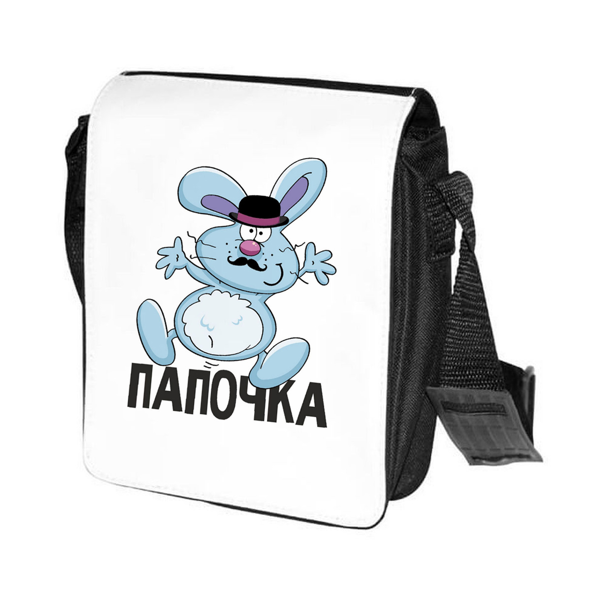 

Сумка унисекс CoolPodarok CN0114561 черно-белый, Черный;белый, CN0114561