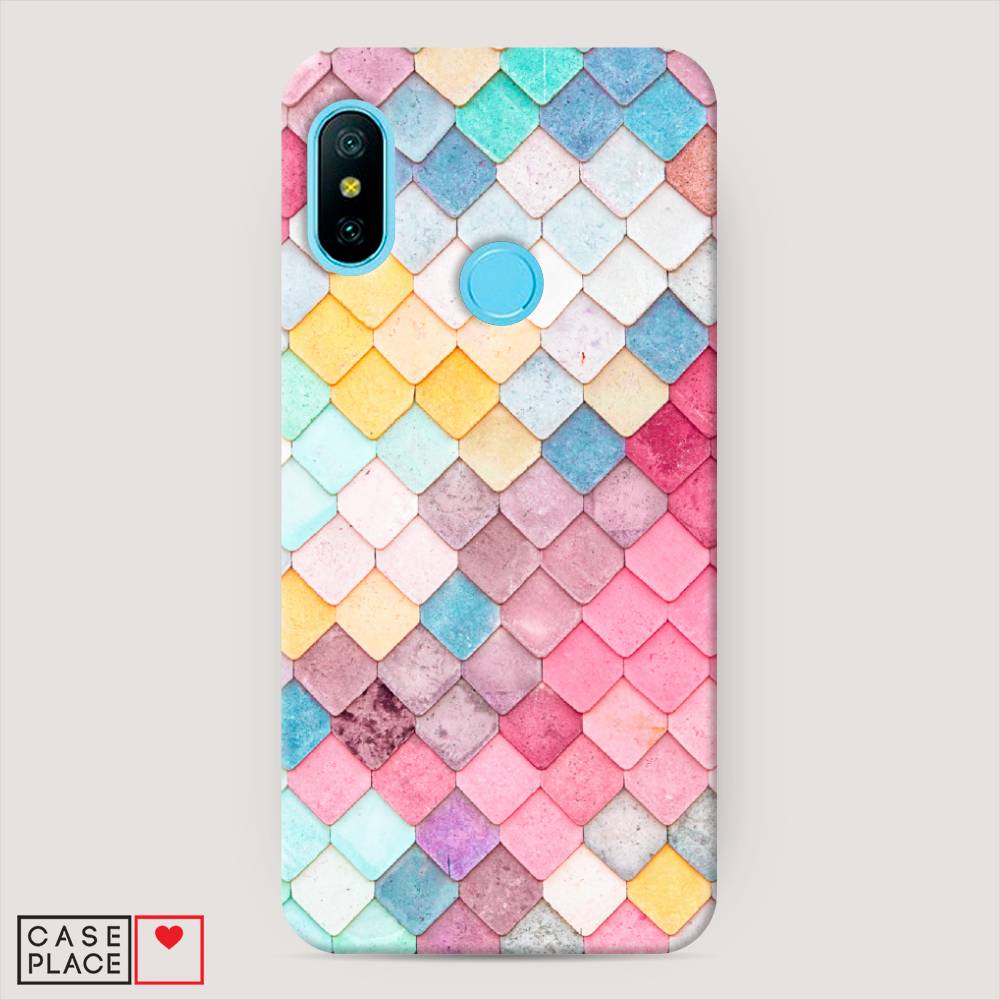 

Пластиковый чехол "Нежные ромбики" на Xiaomi Mi A2 Lite, 34220-3