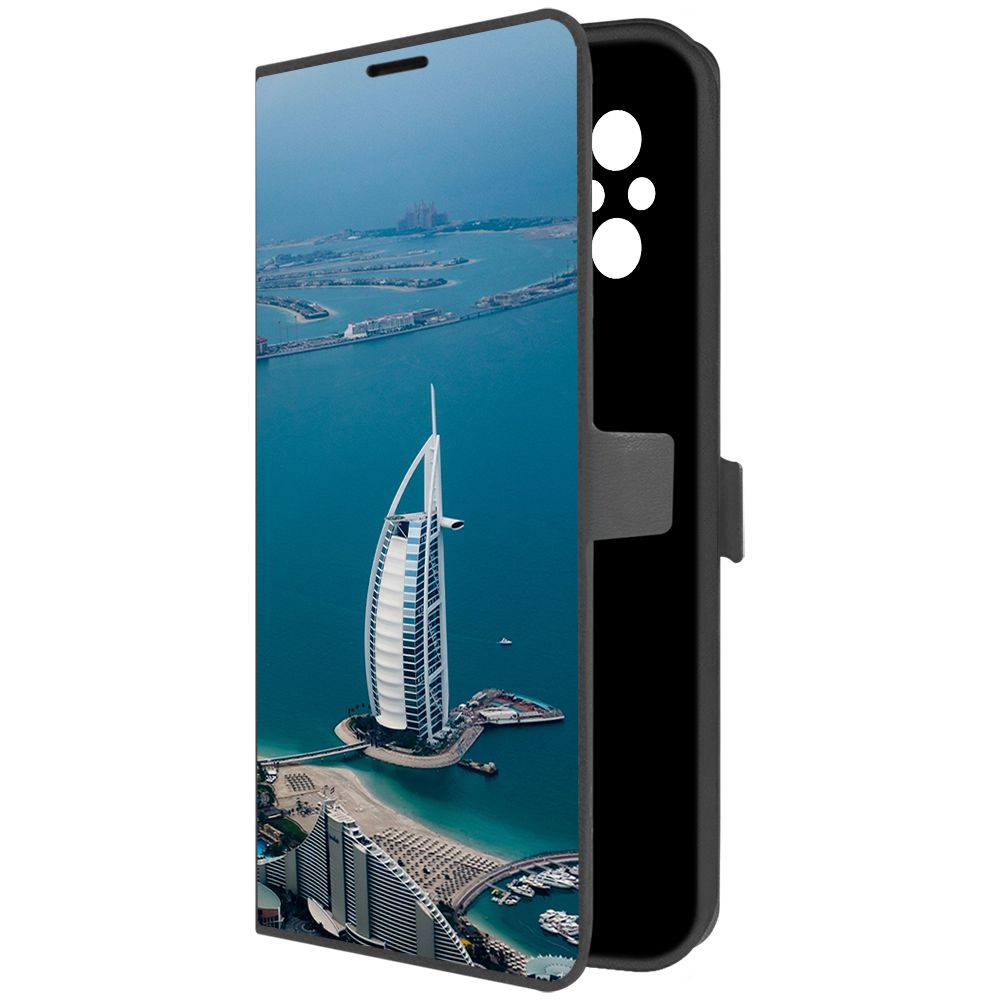 

Чехол-книжка Krutoff Eco Book для Xiaomi Redmi 12C ОАЭ, Бурдж-эль-Араб (черный)