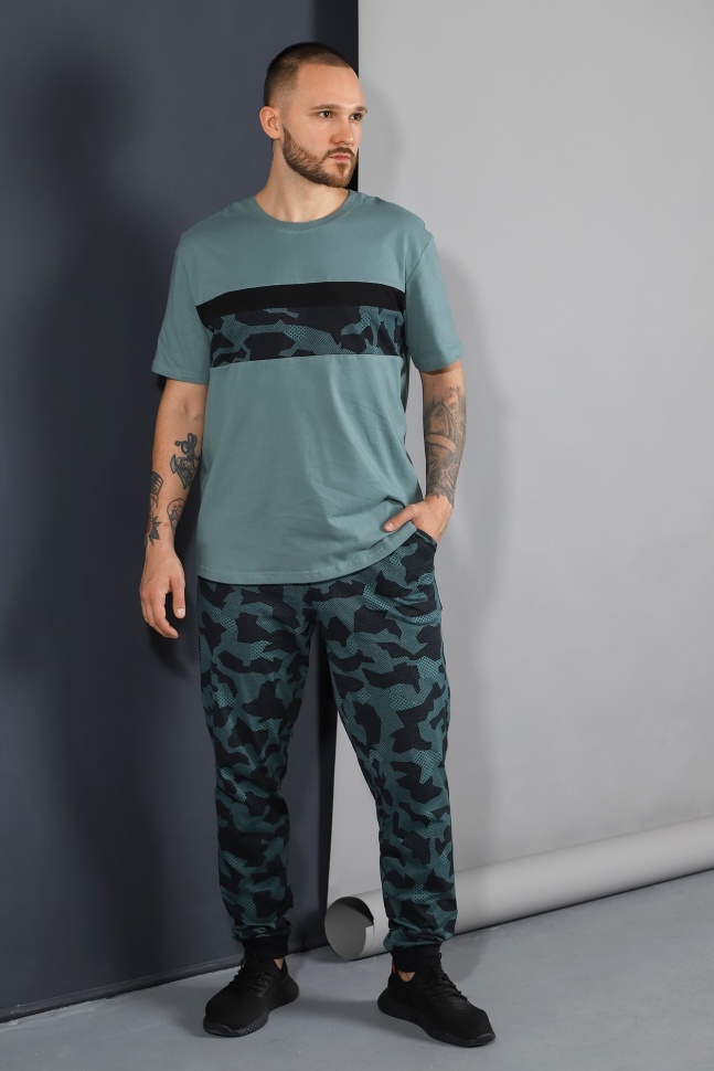 Комплект домашний мужской Виолетта Меркурий-2 зеленый 56 RU