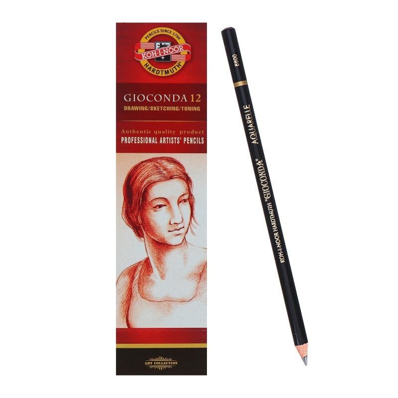 Карандаш акварельный худож KOH-I-NOOR GIOCONDA 8800 6B 880006B001KS 100039632445 черный