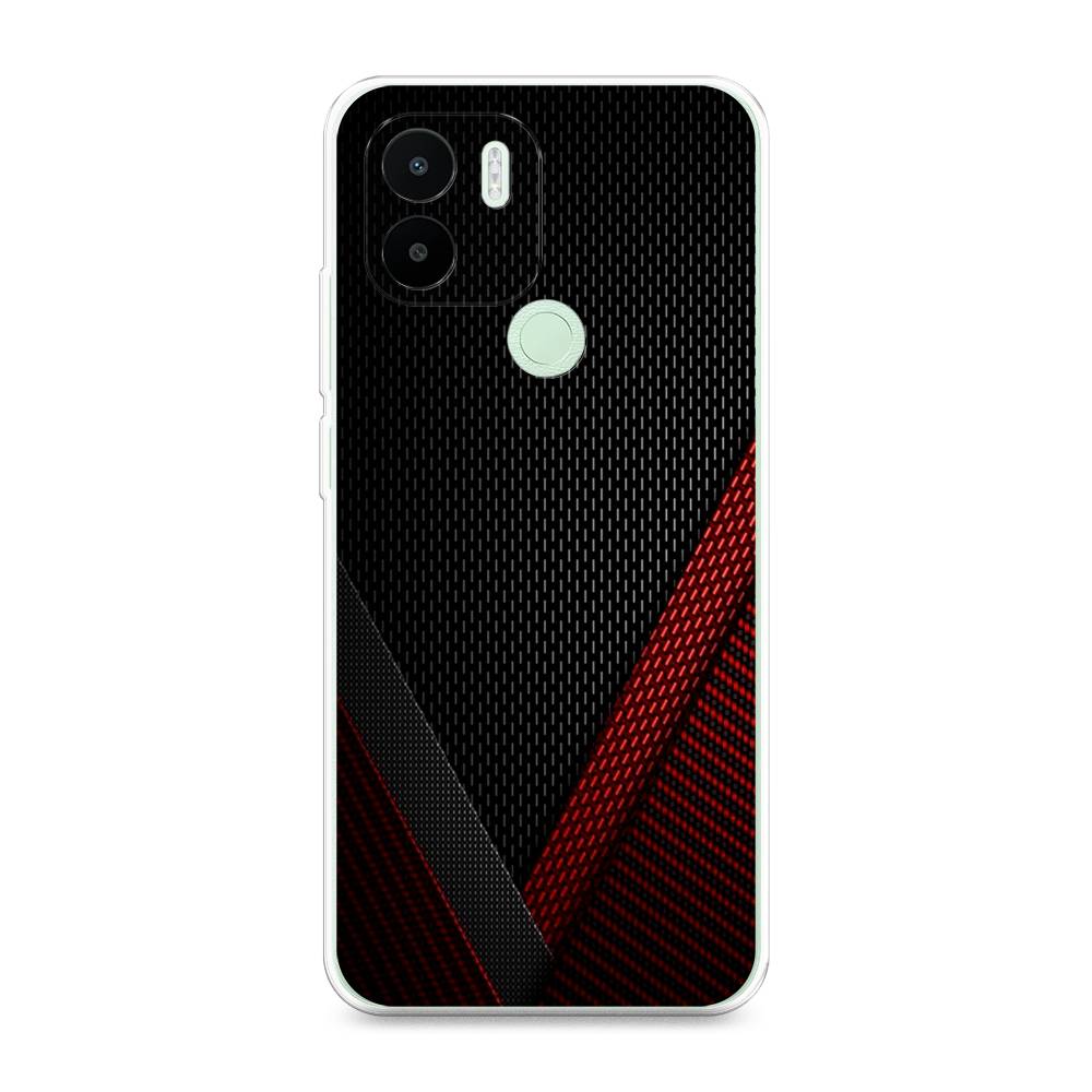 

Чехол Awog на Redmi A1 Plus / Редми A1 Плюс "Красный карбон", Черный;красный
