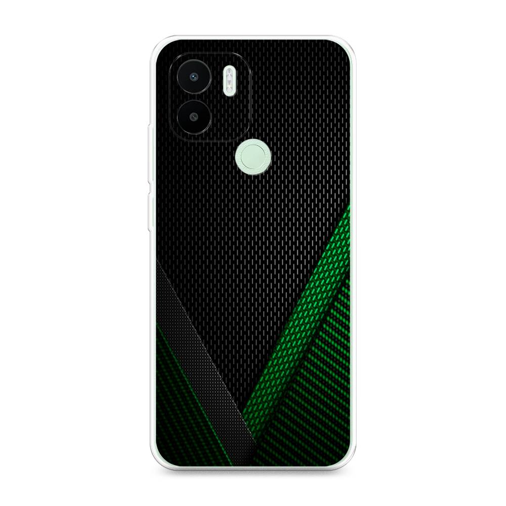 

Чехол Awog на Redmi A1 Plus / Редми A1 Плюс "Зеленый карбон", Черный;зеленый