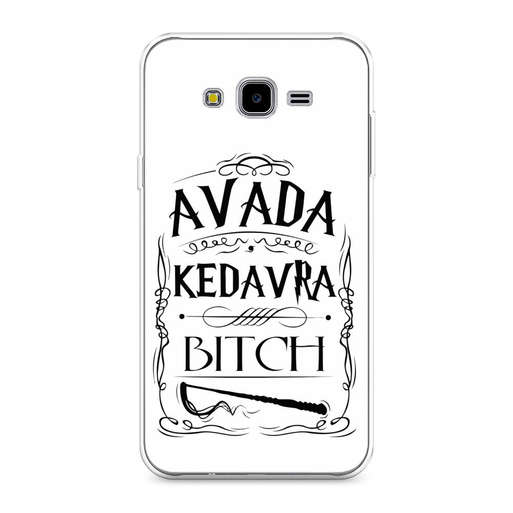 

Чехол на Samsung Galaxy J7 Neo "Avada kedavra bitch", Белый;серый;черный, 25350-6
