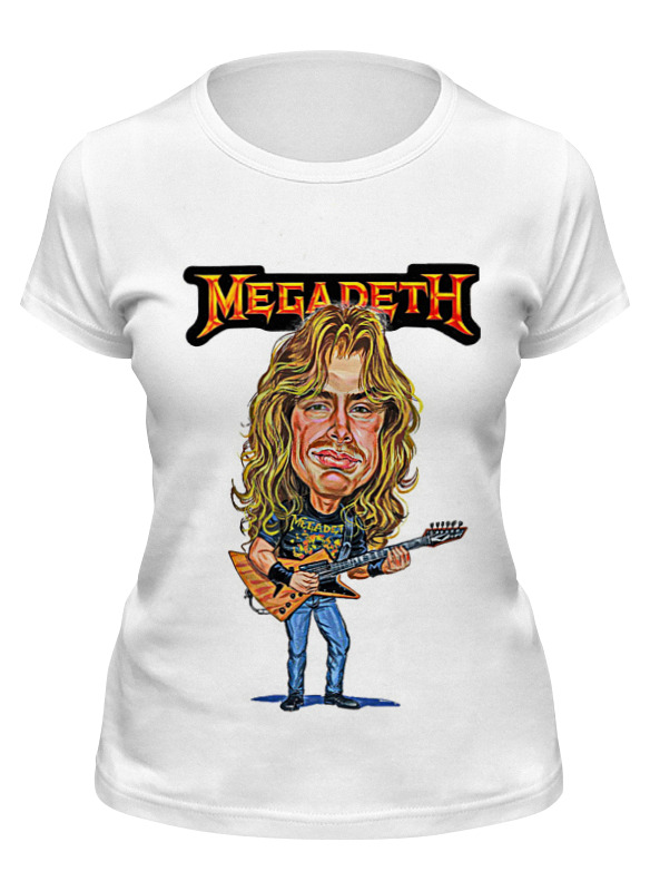 

Футболка женская Printio Megadeth белая L, Белый, Megadeth