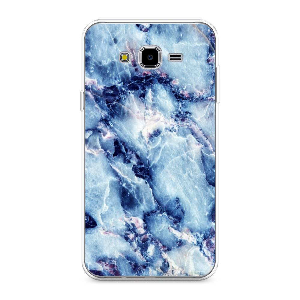 

Чехол на Samsung Galaxy J7 Neo "Мрамор с синими прожилками", Синий, 25350-3