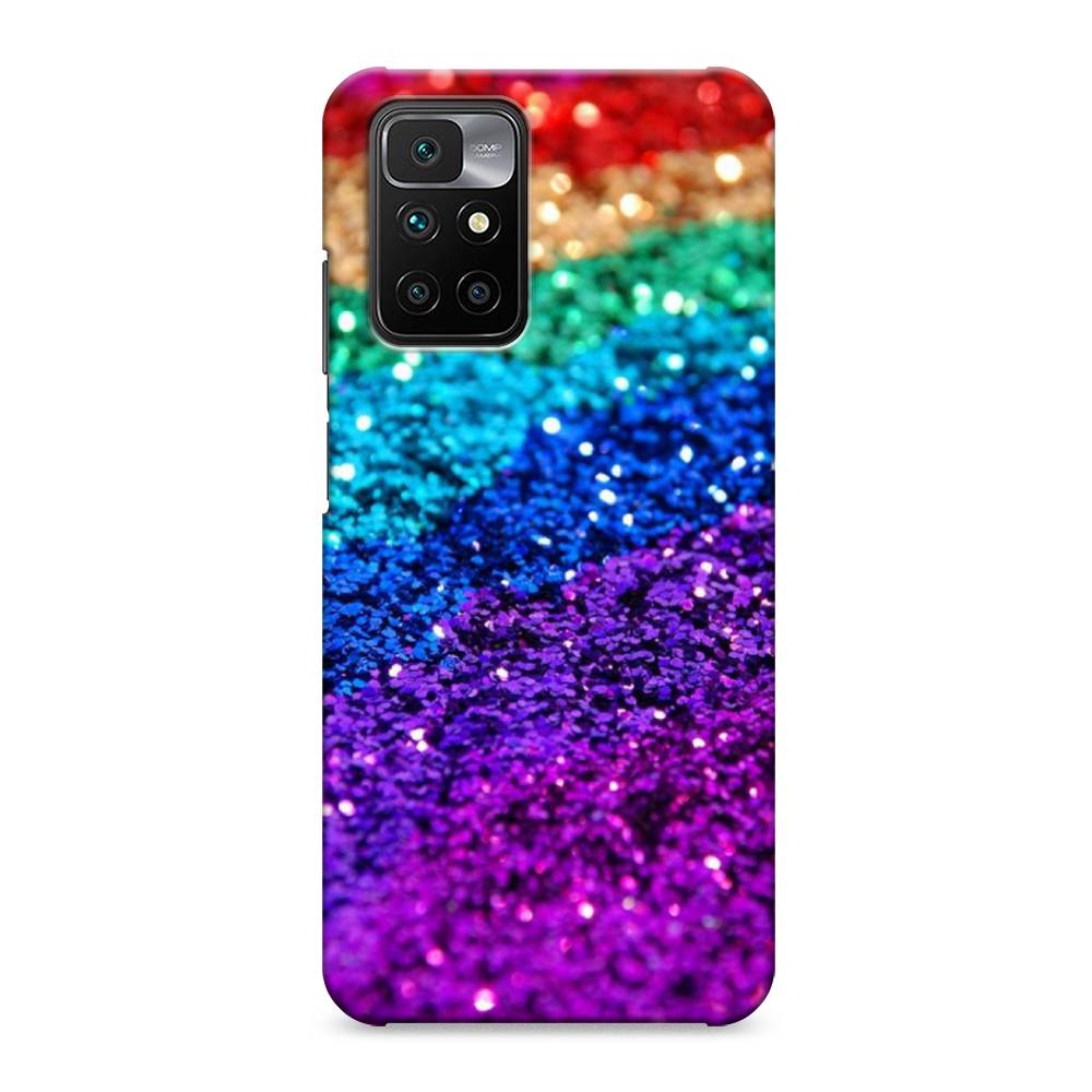 

Пластиковый чехол "Блестящая радуга рисунок" на Xiaomi Redmi 10, 311320-2