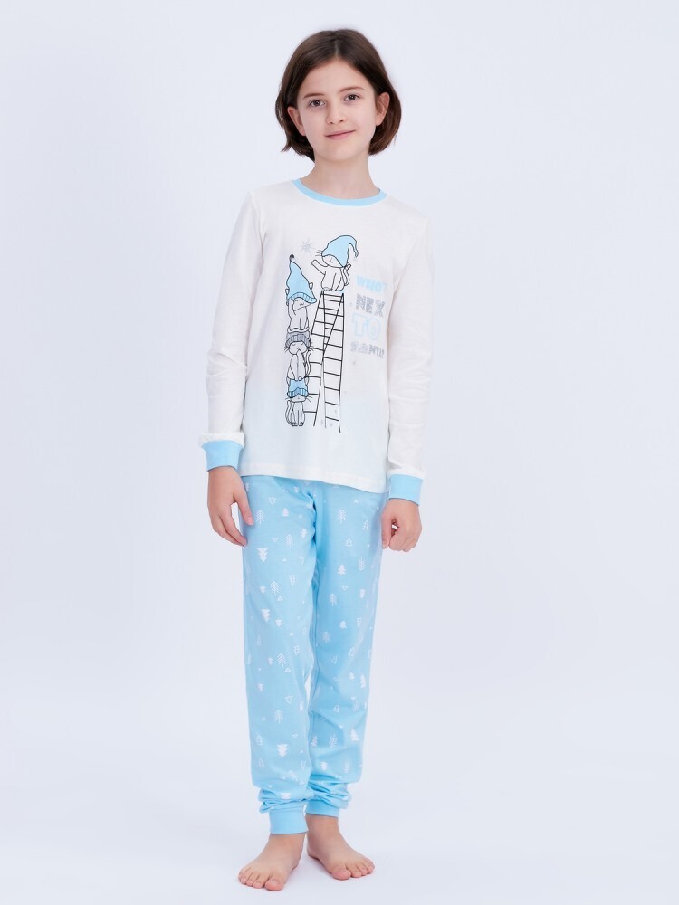 Пижама детская RoxyFoxy GP 145-007, голубой, 134