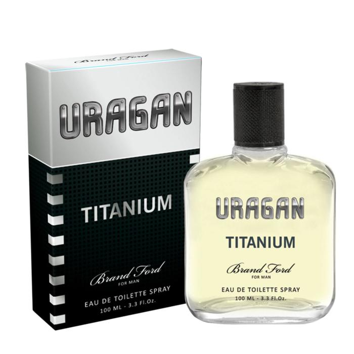 Туалетная вода мужская Uragan Titanium, 100 мл 5866326