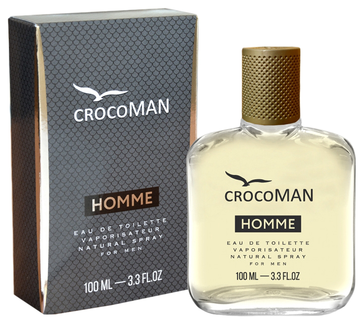 

Туалетная вода мужская CrocoMAN Homme, 100 мл 6881664, CrocoMAN Homme Man 100 ml