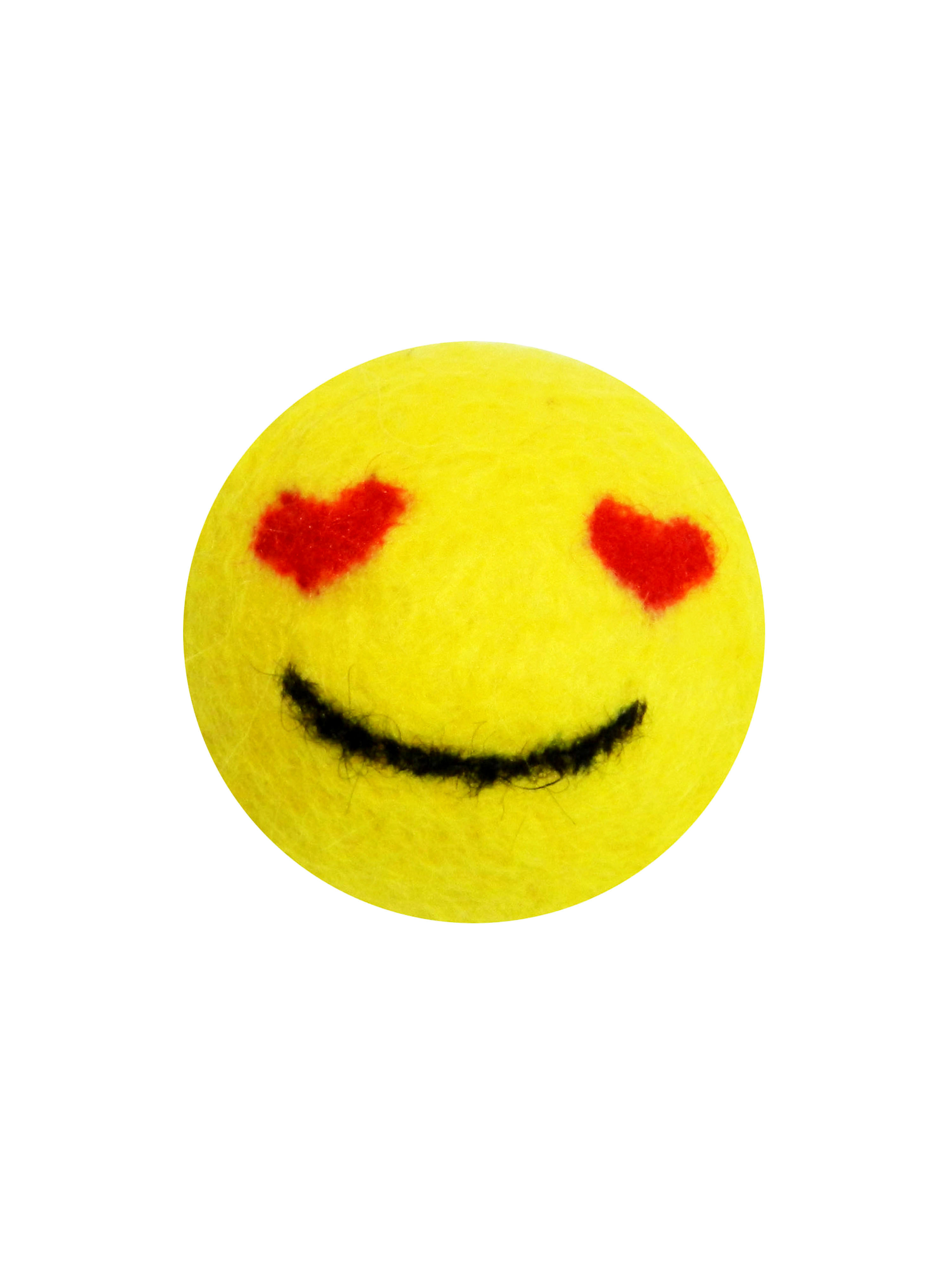 

Мяч из шерсти для кошек и собак LIVEZOO Smile Любовь 6 см