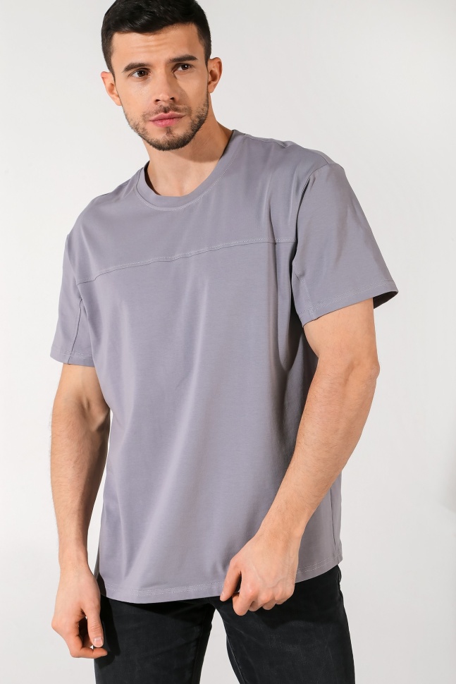 Футболка домашняя мужская Виолетта Брут-2 серая 54 RU