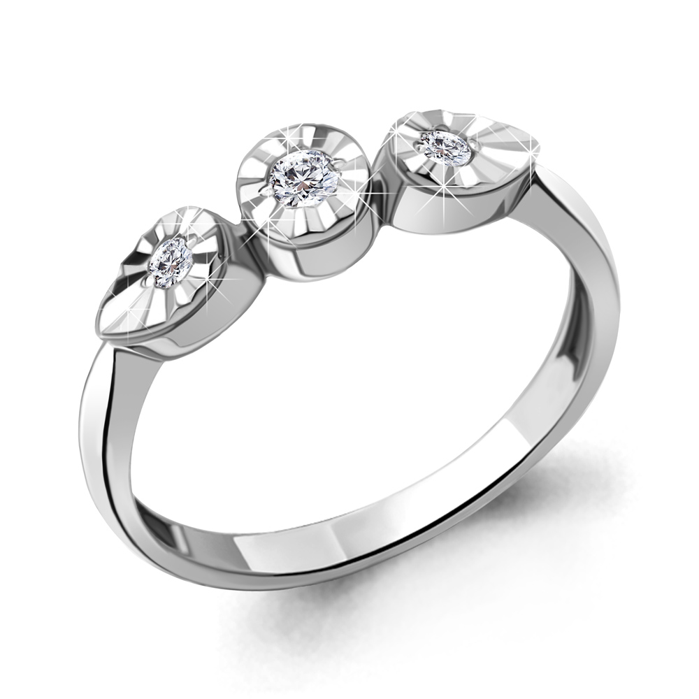 

Кольцо из серебра с фианитом Aquamarine Aquamarine 67364_925_р р. 18,5, 67364_925_р