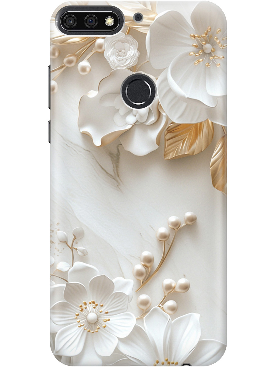 

Силиконовый чехол на Honor 7C / 7A Pro / Huawei Y6 Prime (2018) с принтом 819751, Золотистый;белый;прозрачный, 717873023