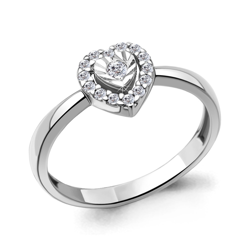 

Кольцо из серебра с фианитом Aquamarine Aquamarine 67363А_925_р р. 15,5, 67363А_925_р